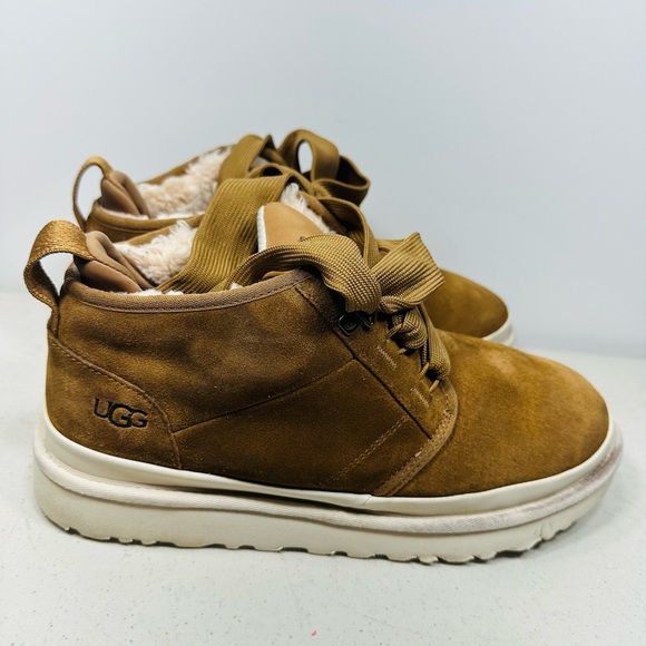 UGG NEUMEL FT CHESTNUT SUEDE FUR SUEDE CHUKKA ANKLE BOOTS SHOES SIZE 13 MEN